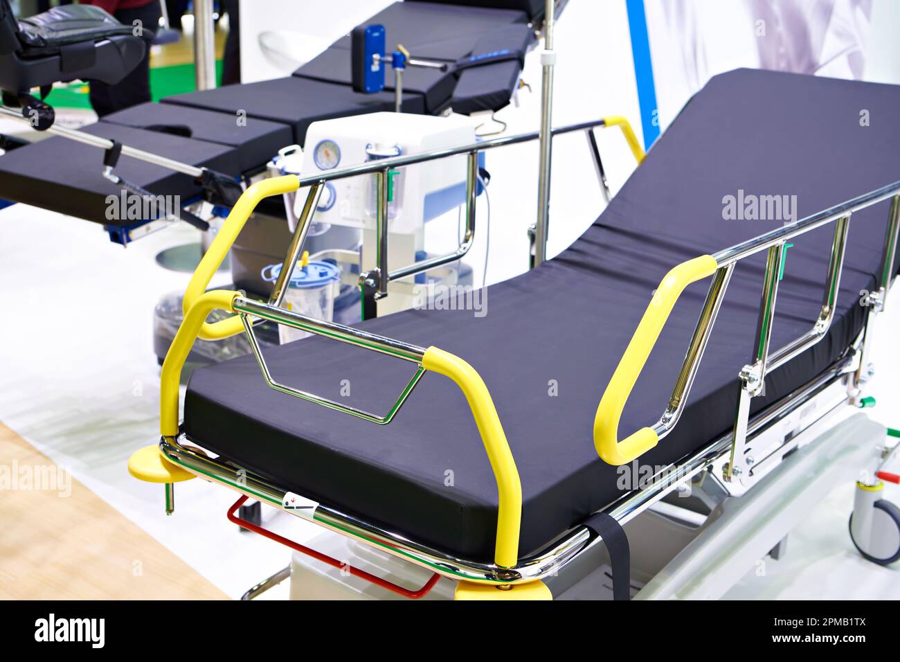 Hospital beds for transporting patients Stock Photo Alamy