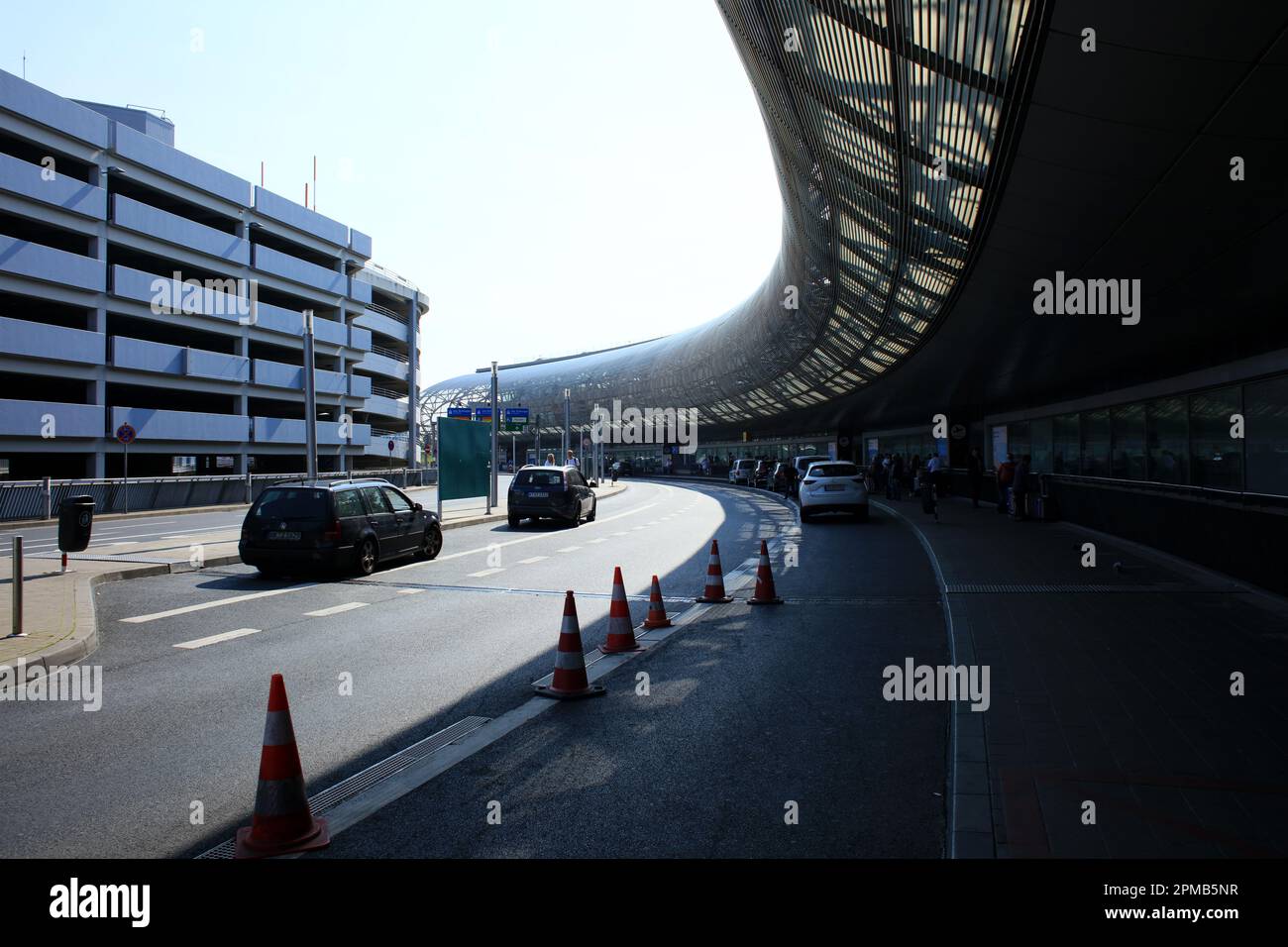Dusseldorf, Germany, Wednesday 12 April 2023 International airport people walking and traveling in europe high quality background holidays print Stock Photo