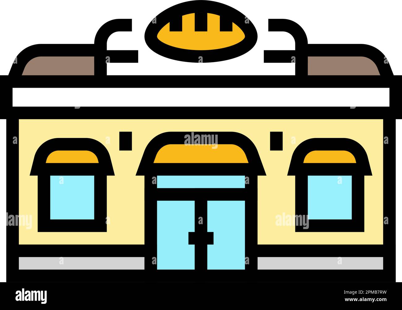 bakery shop color icon vector illustration Stock Vector Image & Art - Alamy