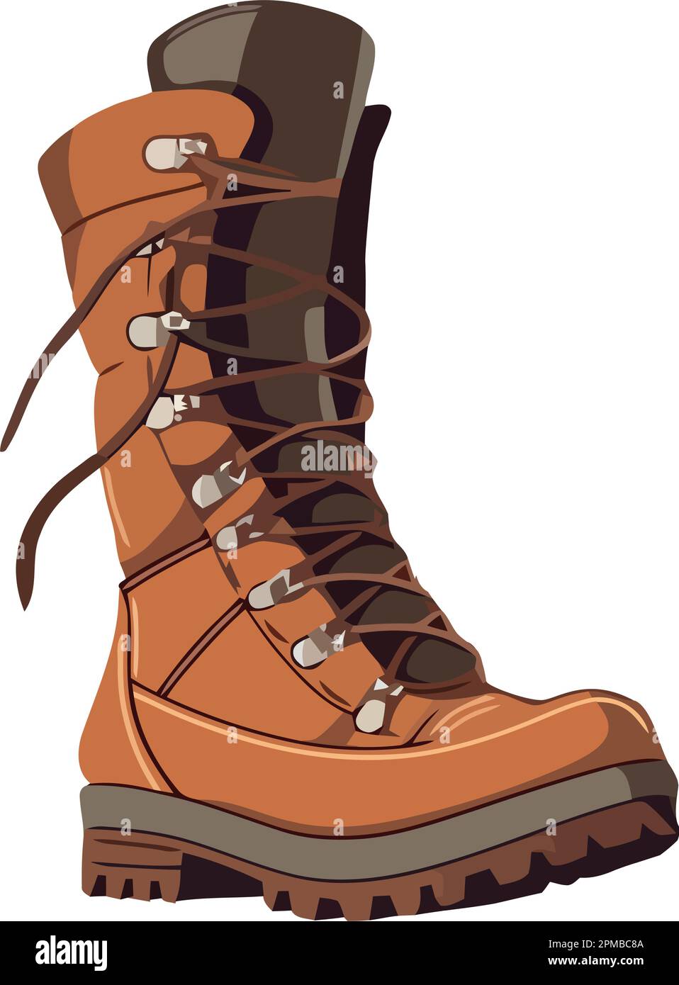 Hiking boot vector illustration symbolizes outdoor adventure Stock Vector Image & Art Alamy