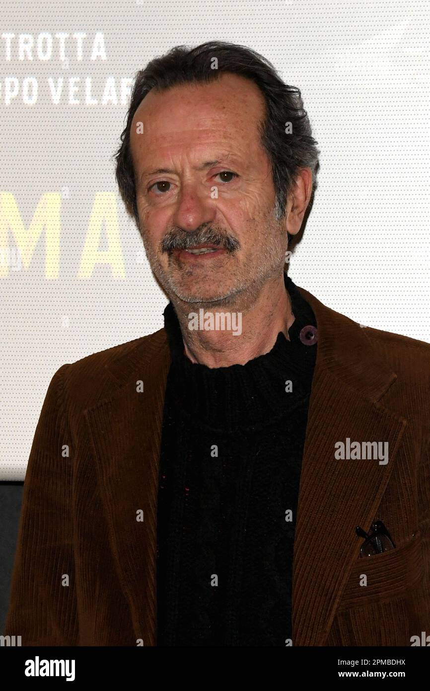 Milan, Italy. 12th Apr, 2023. Milan, photocall film 'Forget' - Rocco Papaleo Credit: Independent Photo Agency/Alamy Live News Stock Photo