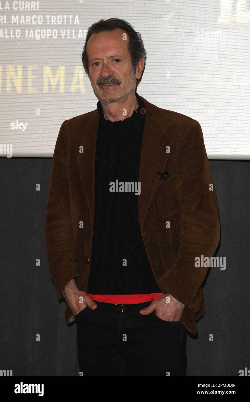 Milan, Italy. 12th Apr, 2023. Milan, photocall film 'Forget' - Rocco Papaleo Credit: Independent Photo Agency/Alamy Live News Stock Photo