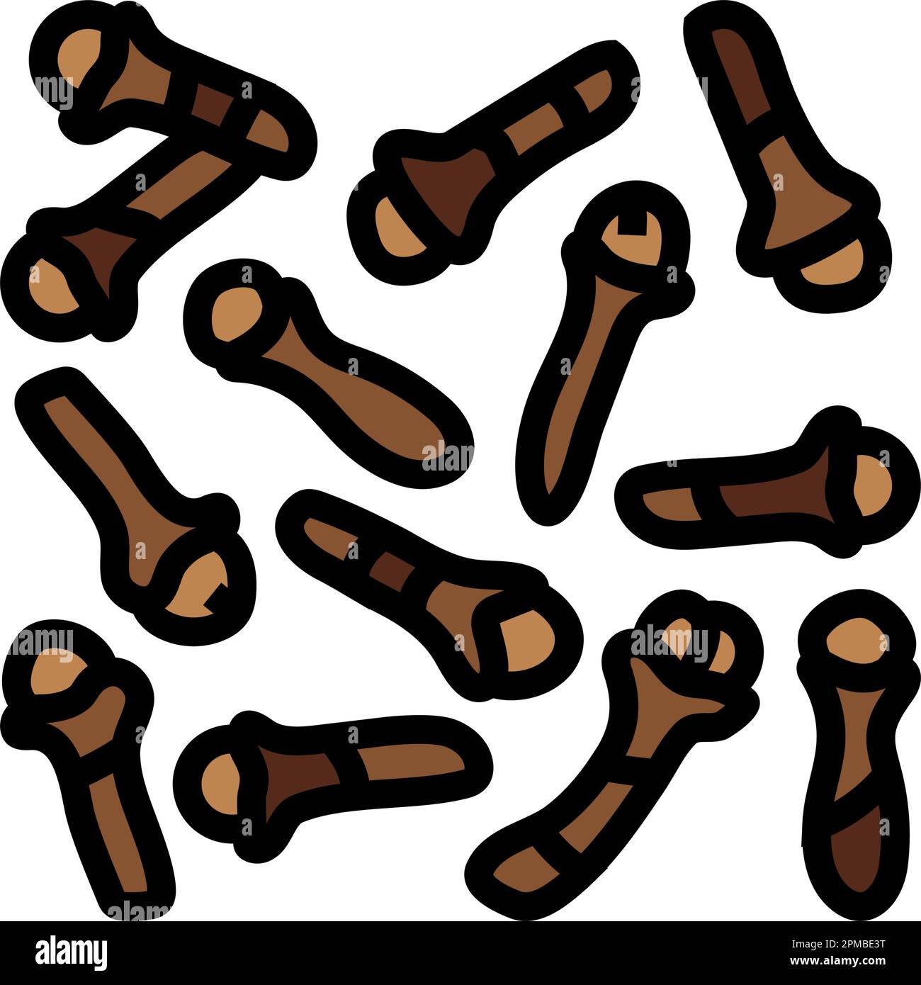 Vanilla cinnamon clove nutmeg anise Stock Vector Images - Alamy