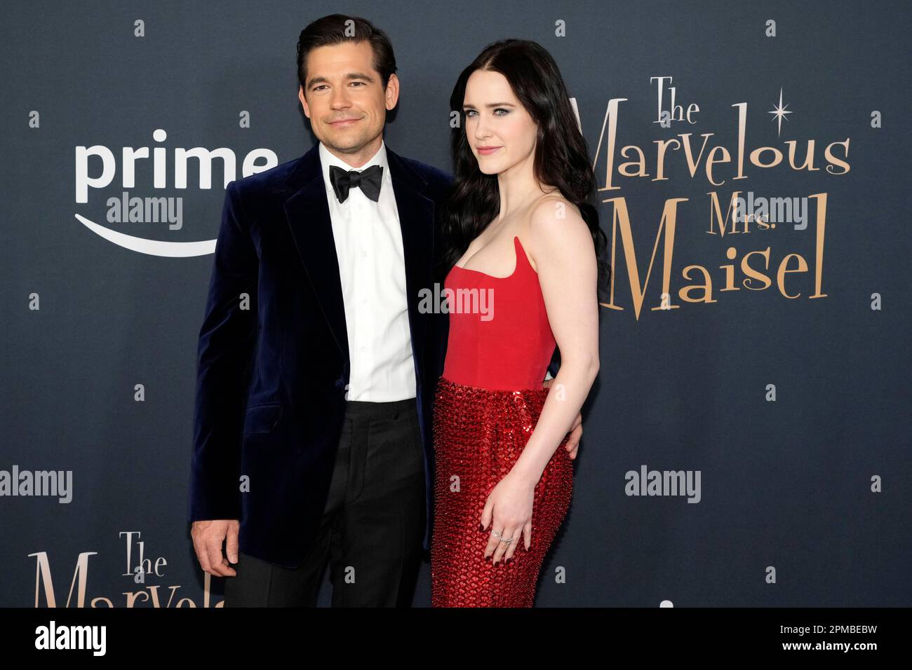 Jason Ralph and Rachel Brosnahan attend the premiere of Prime Video's ...