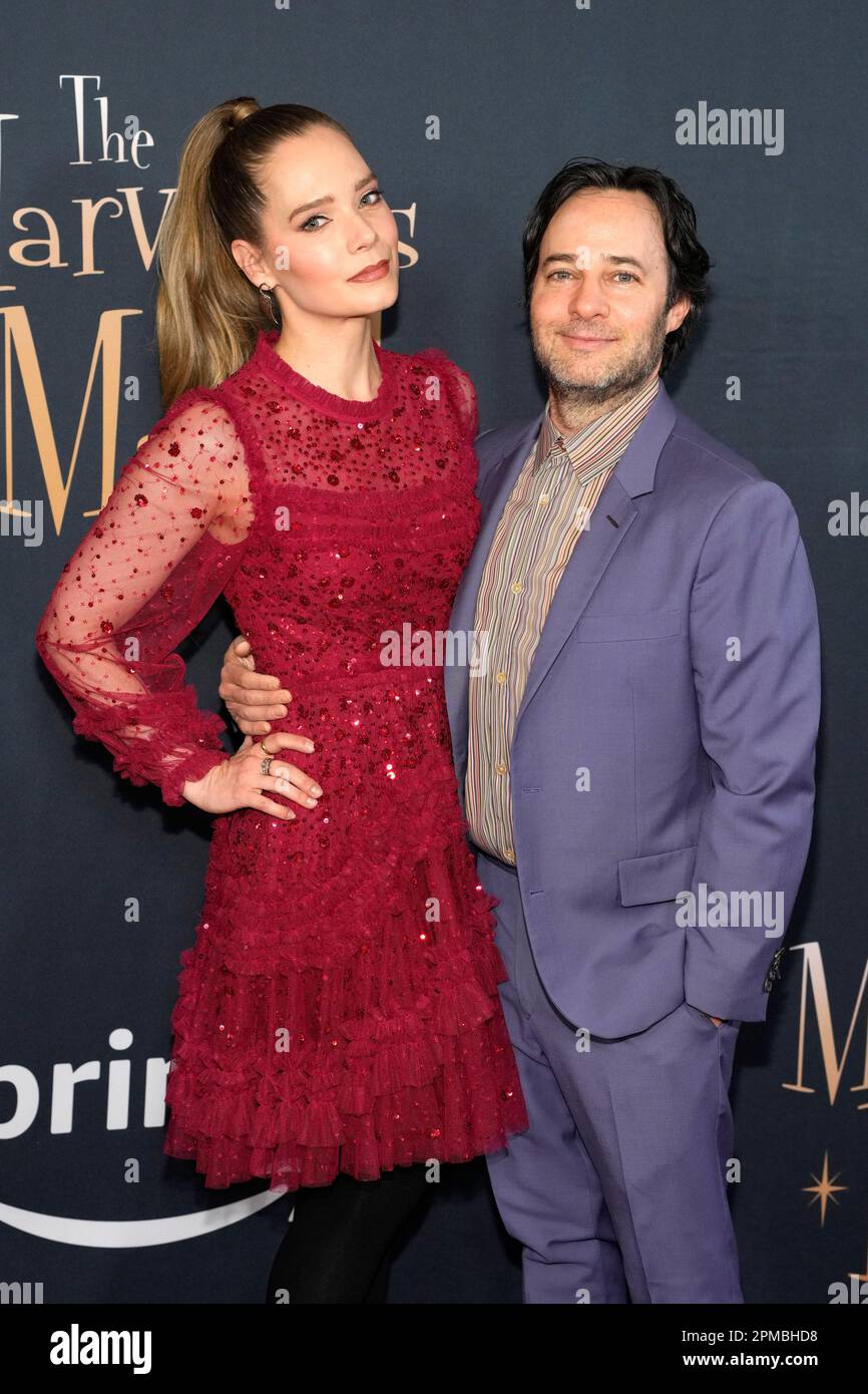 Caitlin Mehner and Danny Strong attend the premiere of Prime Video's