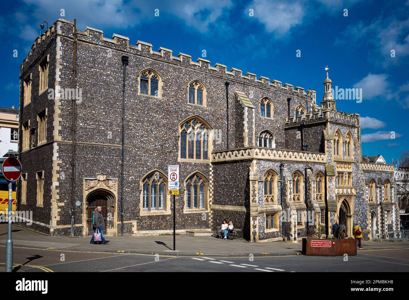 Norwich Guildhall on Gaol Hill, built between1407 and 1413. Seat of city government from the early 15th century until 1938. Stock Photo