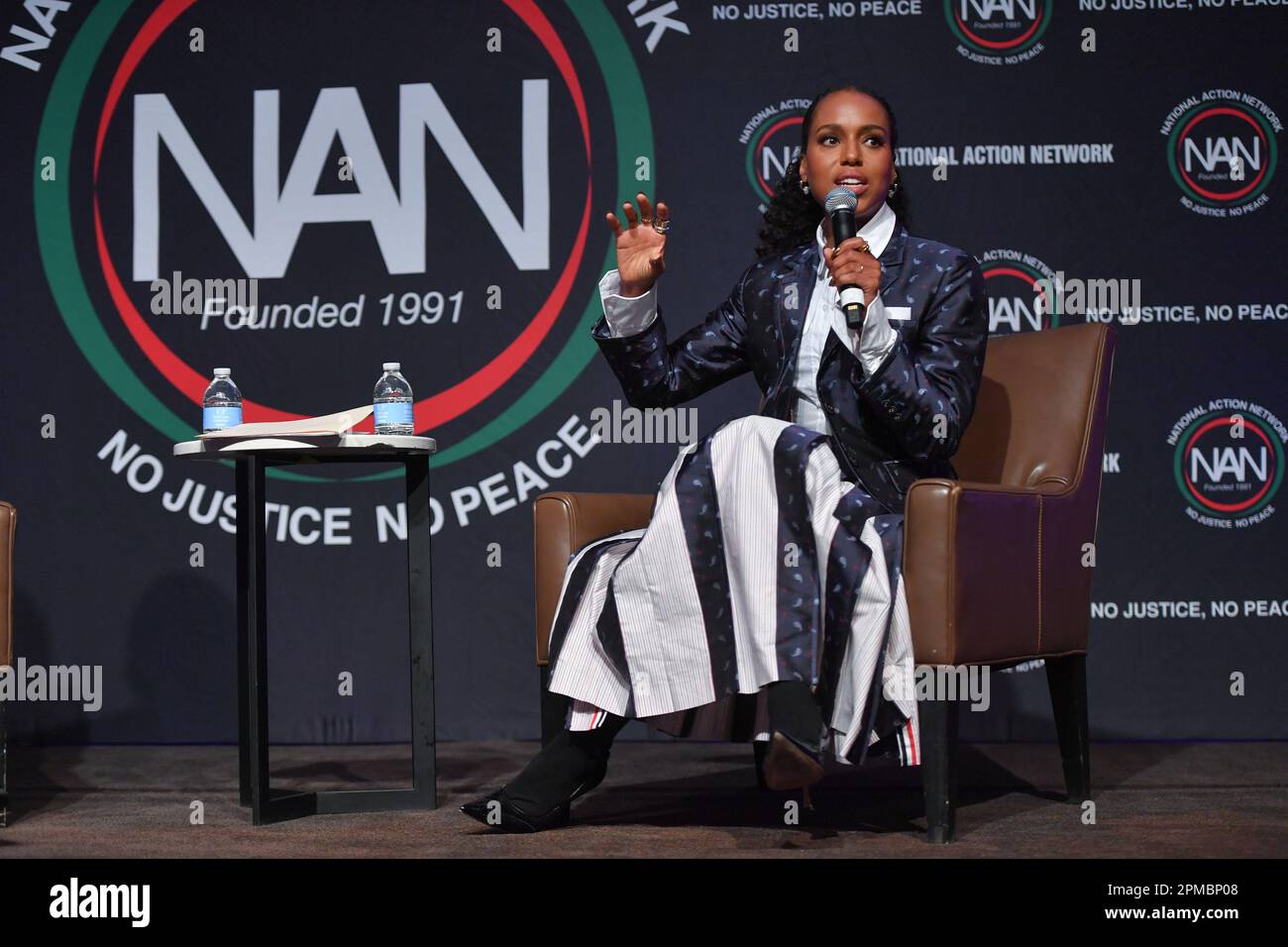 Kerry Washington attends the National Action Network (NAN) conference