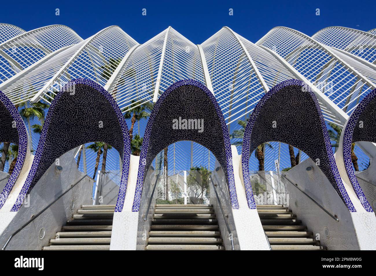 Spanien, Valencia, Santiago Calatrava, Ciutat de les Arts i les ...
