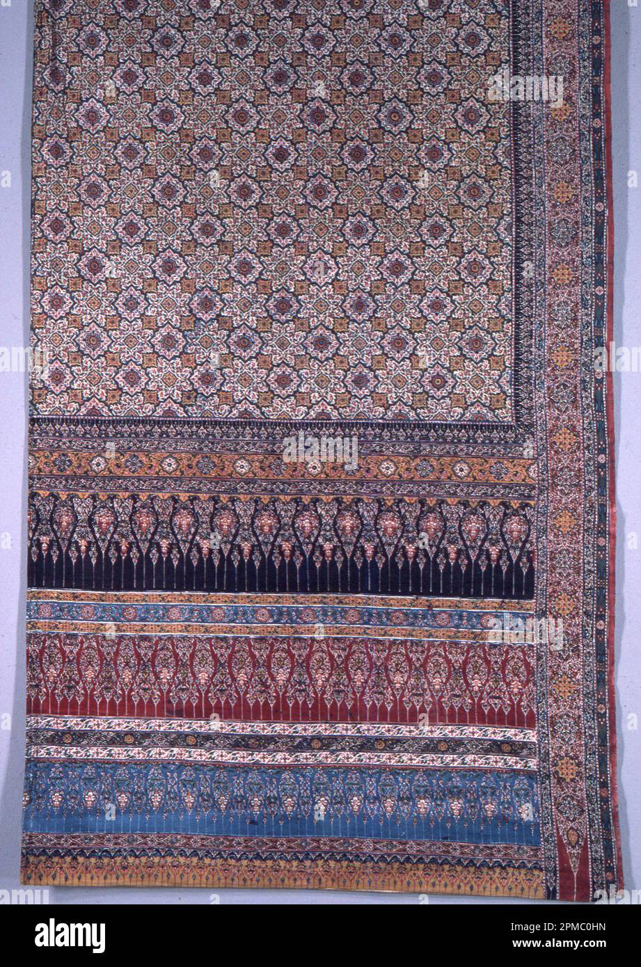 Sarong (Thailand); cotton; Warp x Weft (weft 2 lengths sewn together): 374 x 197.5 cm (147 1/4 x 77 3/4 in.) Stock Photo