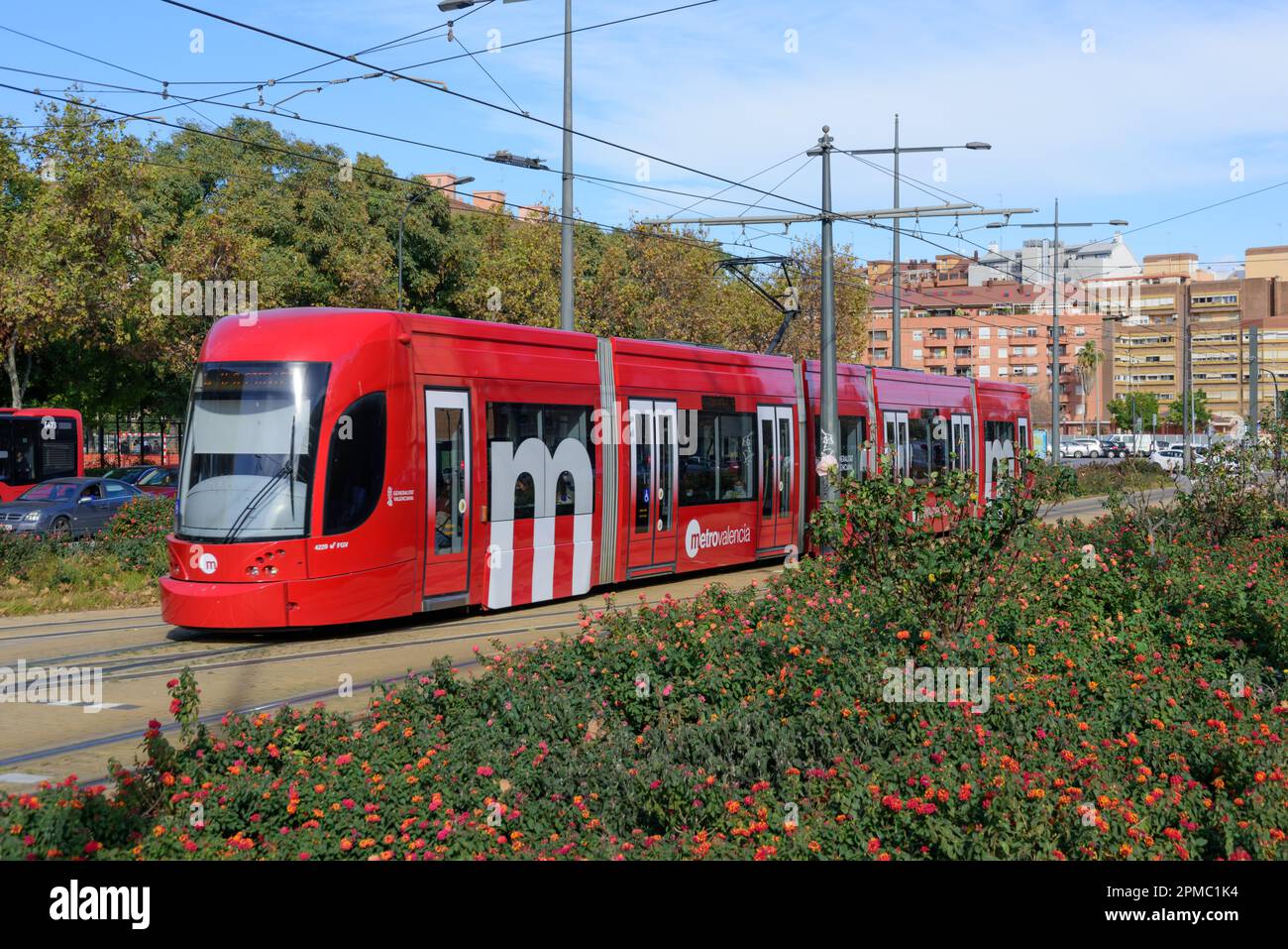 Spanien, Valencia, Straßenbahn, Linie 4, Pont de Fusta // Spain