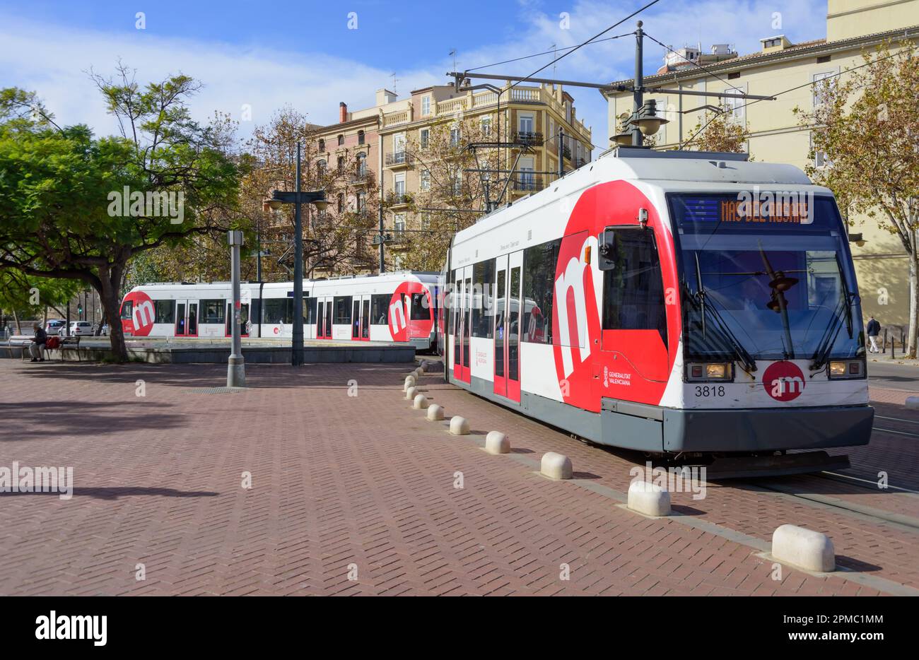 Spanien, Valencia, Straßenbahn, Linie 4, Pont de Fusta // Spain