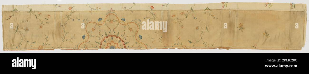 Panel Fragment (China); silk; Warp x Weft: 250 x 37.5 cm (8 ft. 2 7/16 in. x 14 3/4 in.); 1968-13-4-b Stock Photo