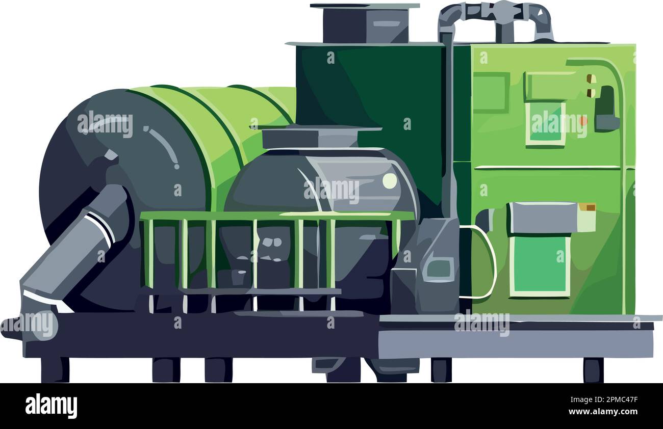 Heavy machinery working in steel manufacturing plant Stock Vector Image