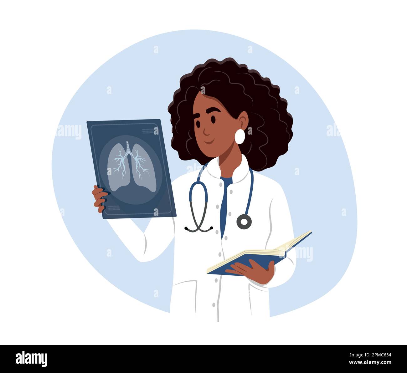 Black female doctor x ray Stock Vector Images - Alamy
