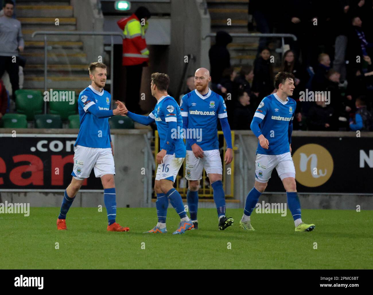 Windsor Park, Belfast, Northern Ireland, UK. 12 Apr 2023. Danske Bank ...
