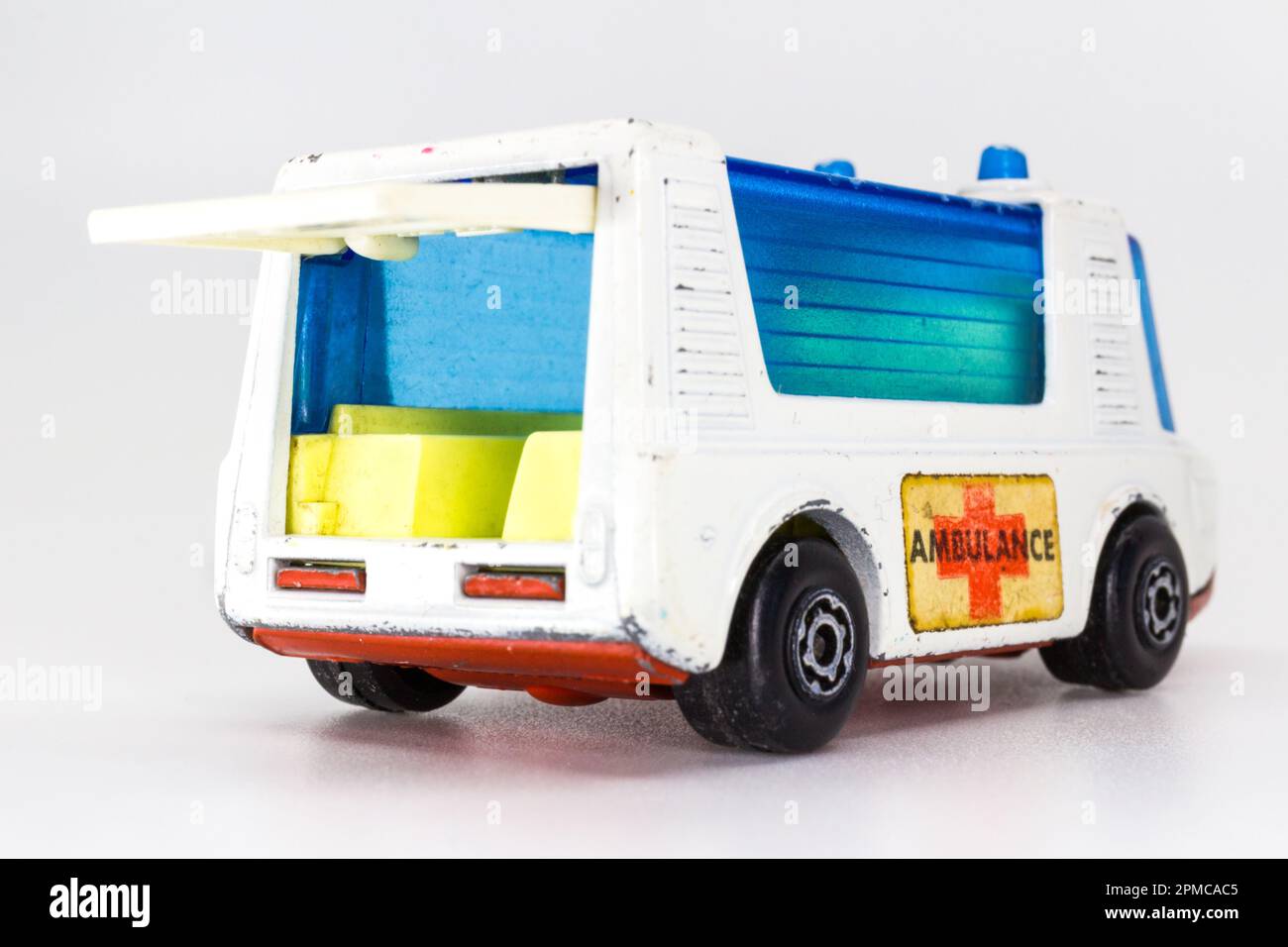 Lesney Products Matchbox model toy car 1-75 series no. 46 Stretcha Fetcha ambulance Stock Photo