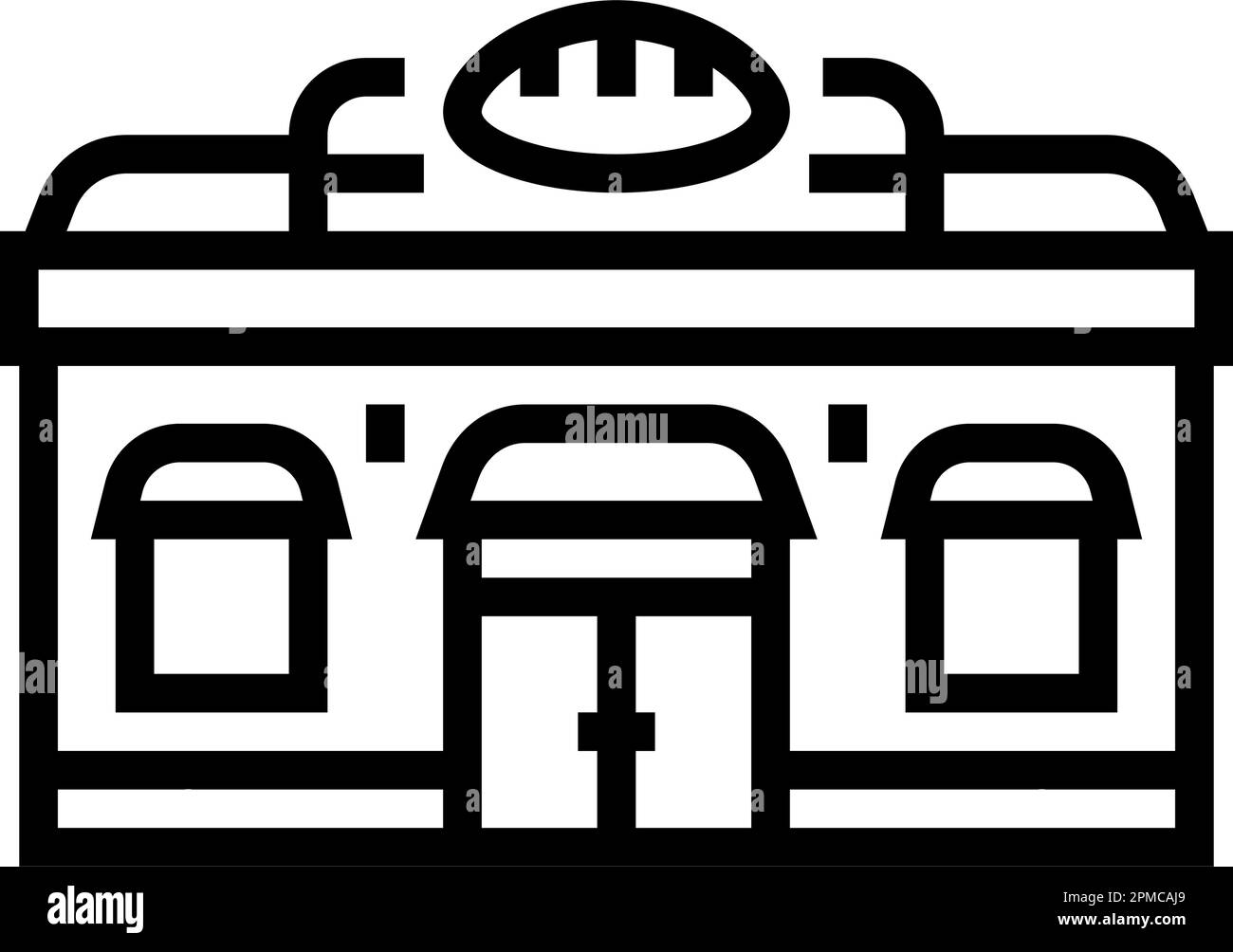 bakery shop line icon vector illustration Stock Vector Image & Art - Alamy