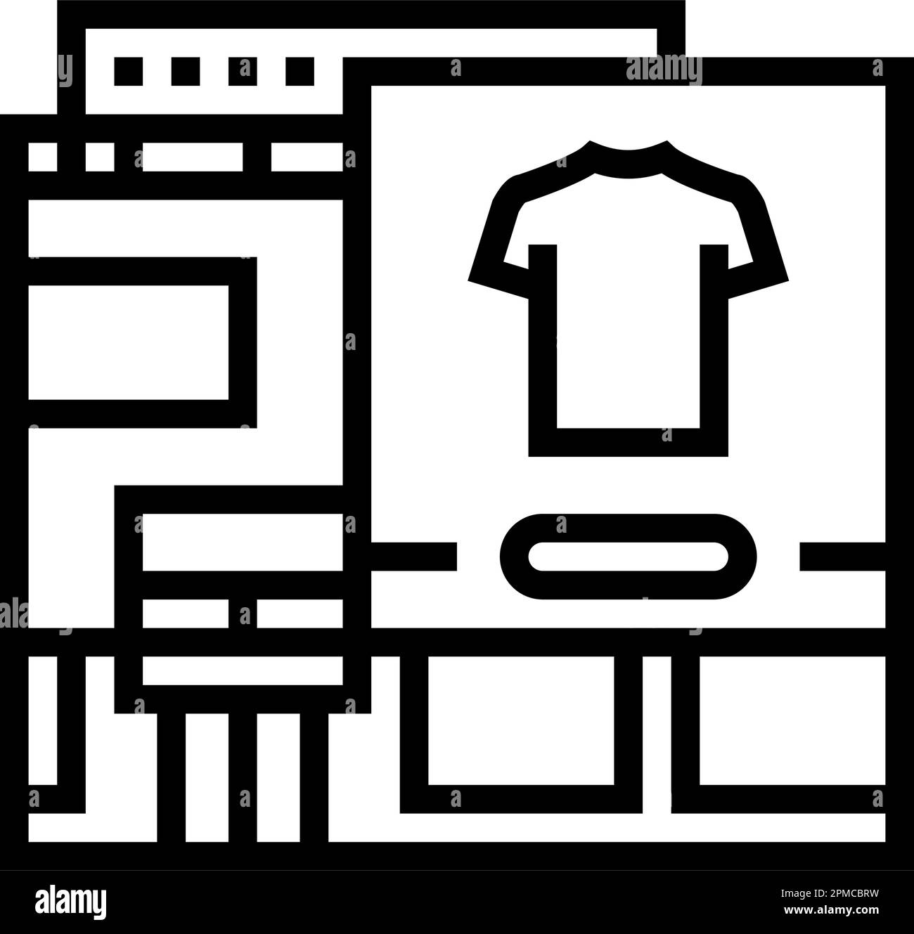 boutique shop line icon vector illustration Stock Vector Image & Art ...