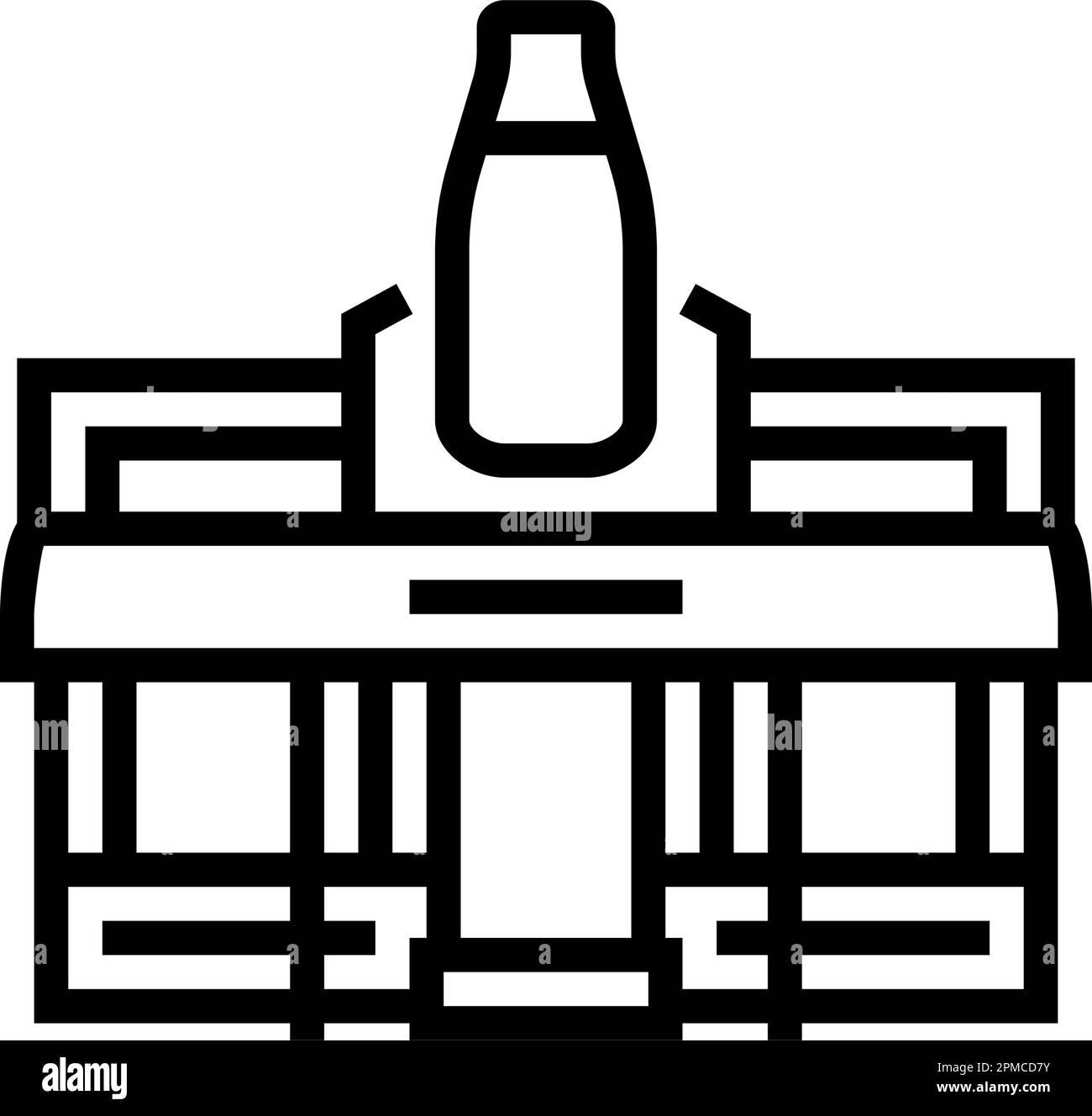 dairy shop line icon vector illustration Stock Vector Image & Art - Alamy