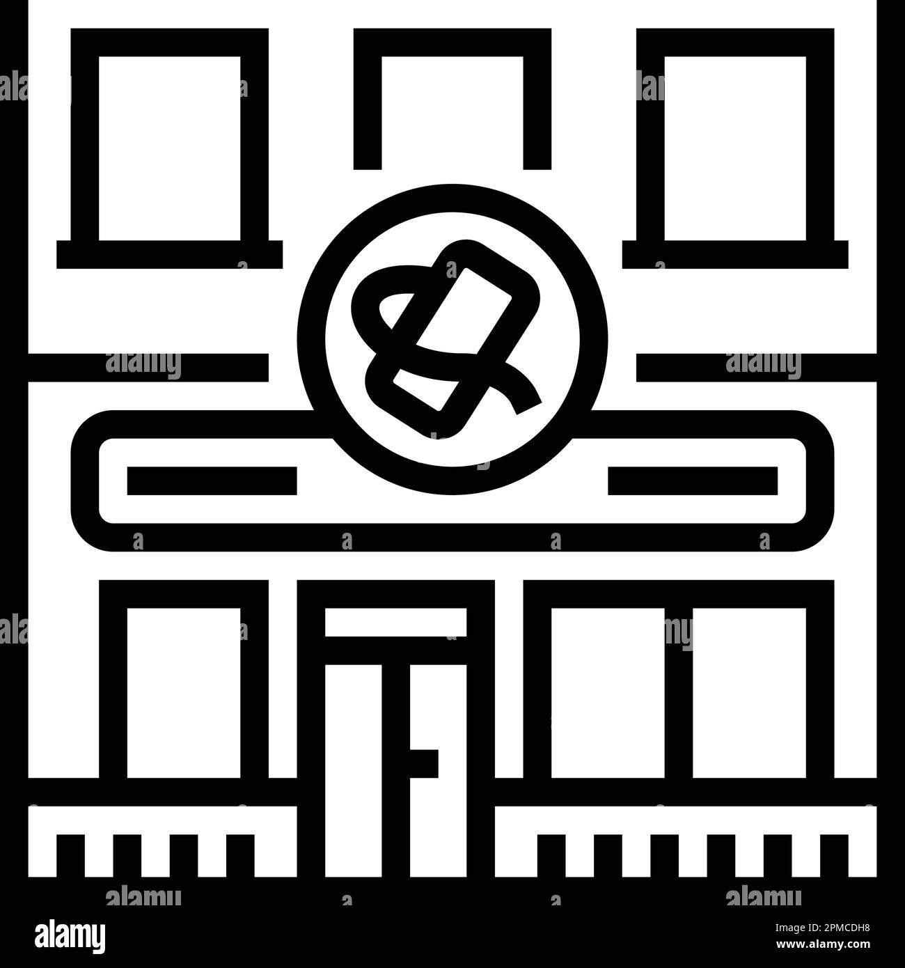 haberdashery shop line icon vector illustration Stock Vector Image ...
