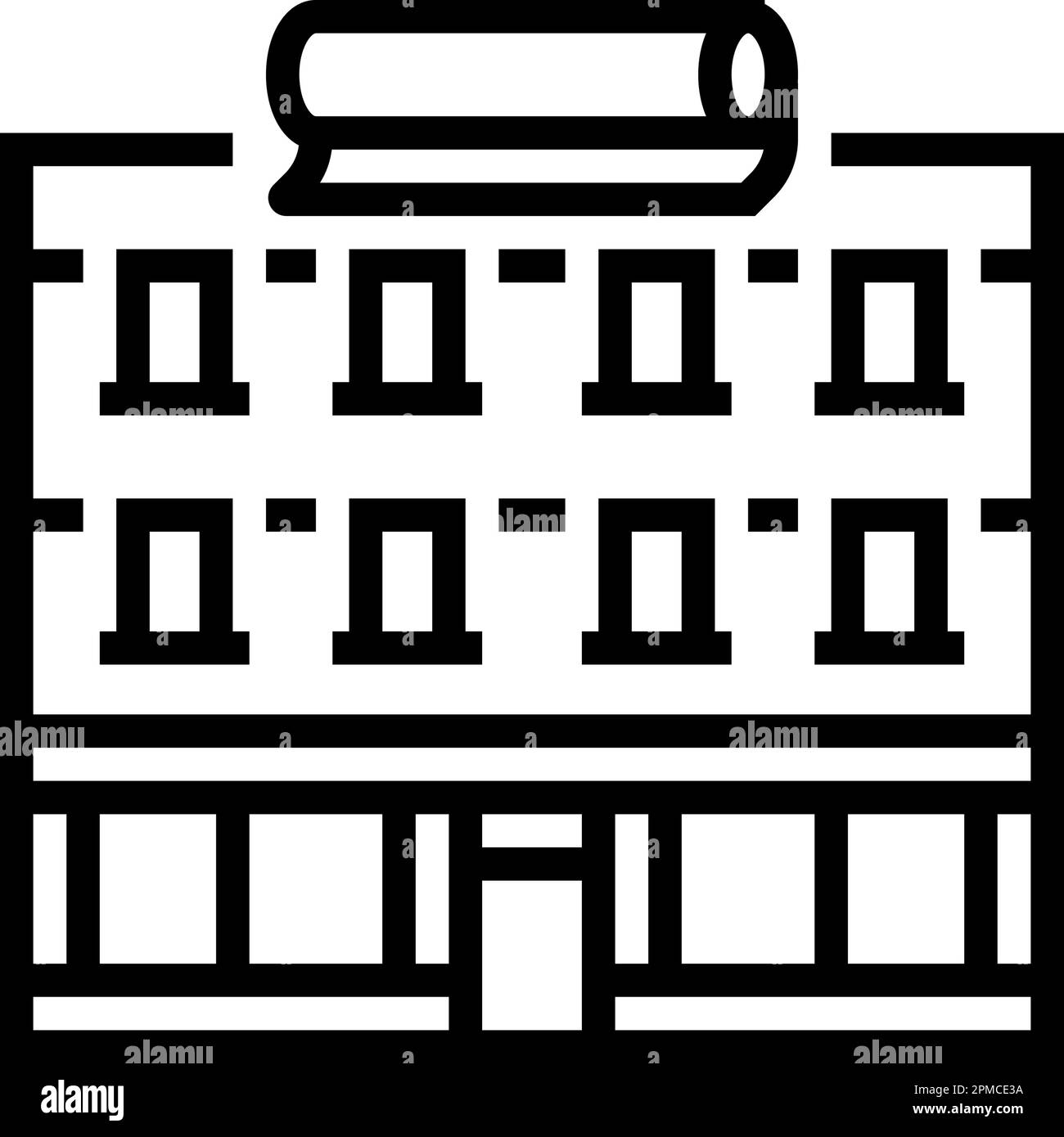 drapery shop line icon vector illustration Stock Vector Image & Art - Alamy