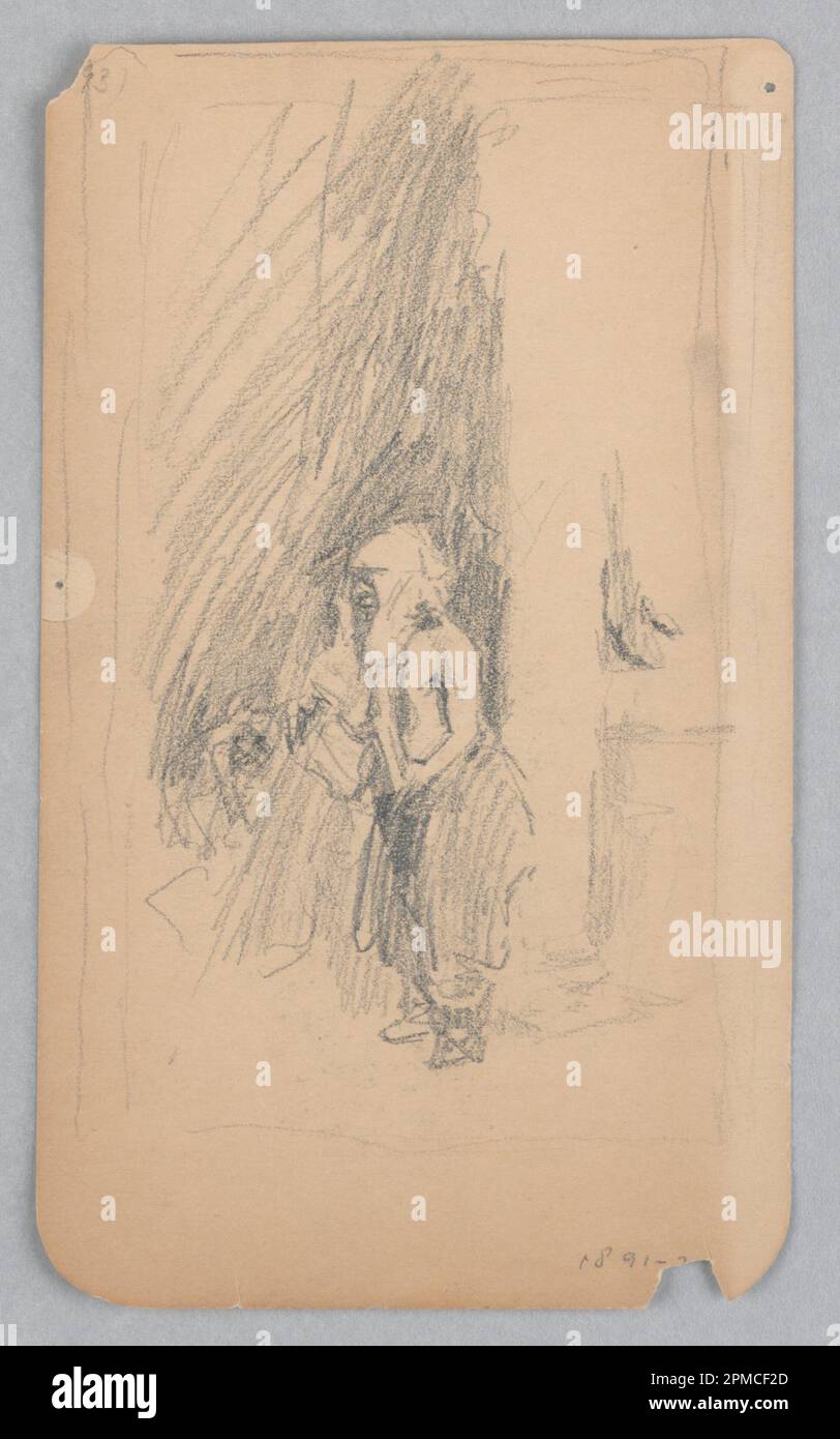 Drawing, Japanese Man; Robert Frederick Blum (American, 18571903); USA