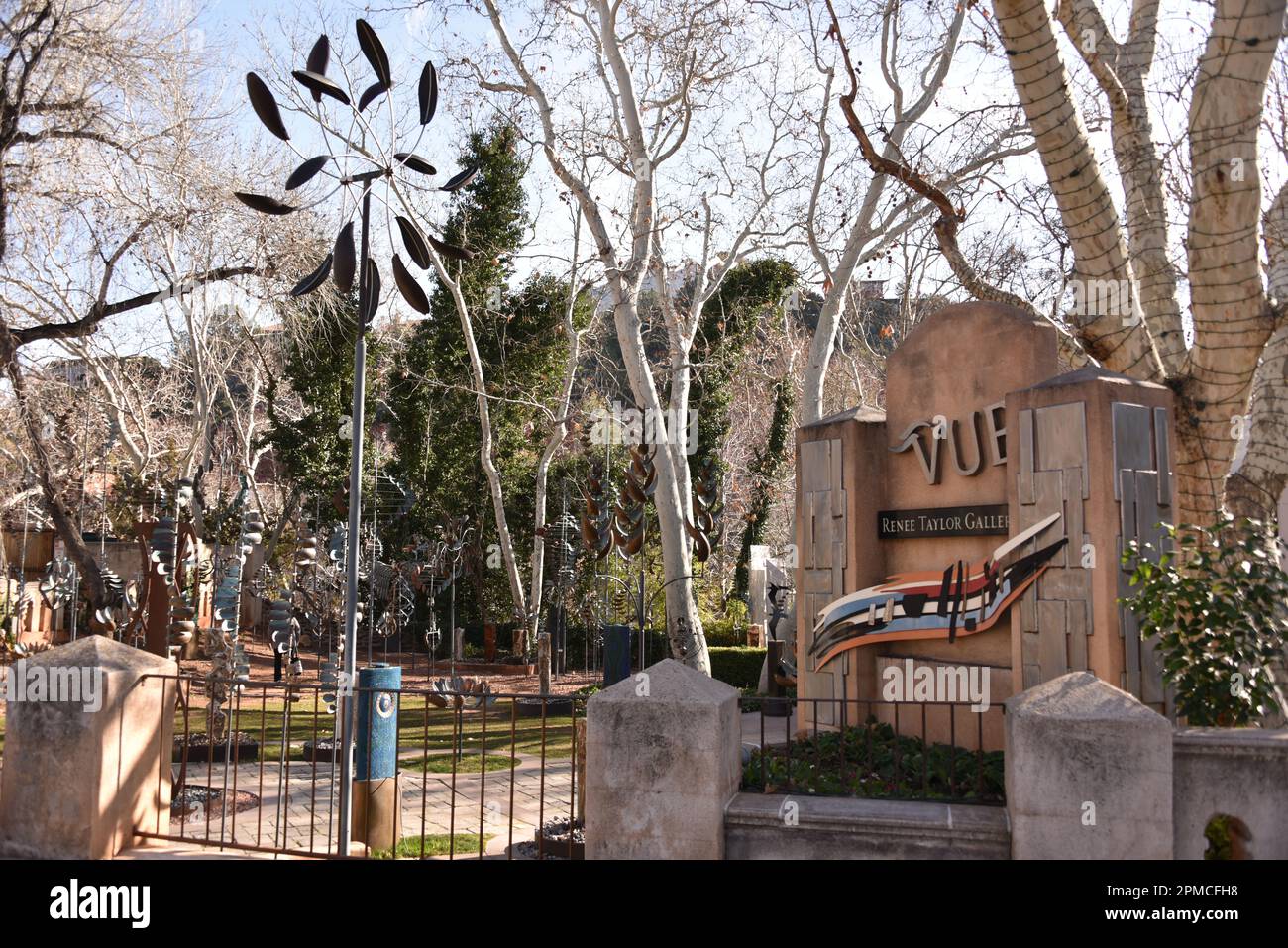 Sedona, Arizona. U.S.A. 1/13/2023. Tlaquepaque Arts & Shopping Village