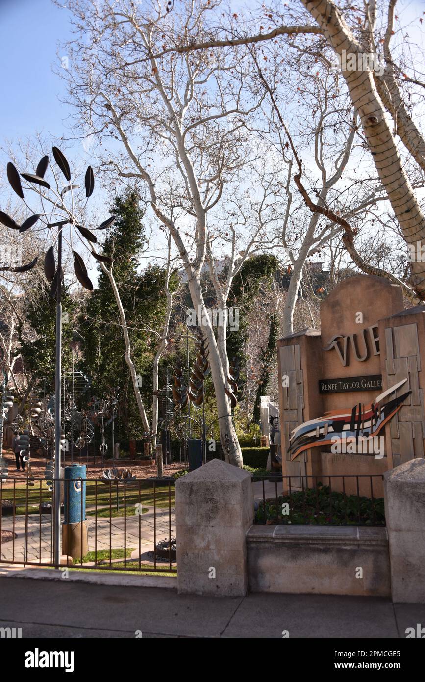 Sedona, Arizona. U.S.A. 1/13/2023. Tlaquepaque Arts & Shopping Village