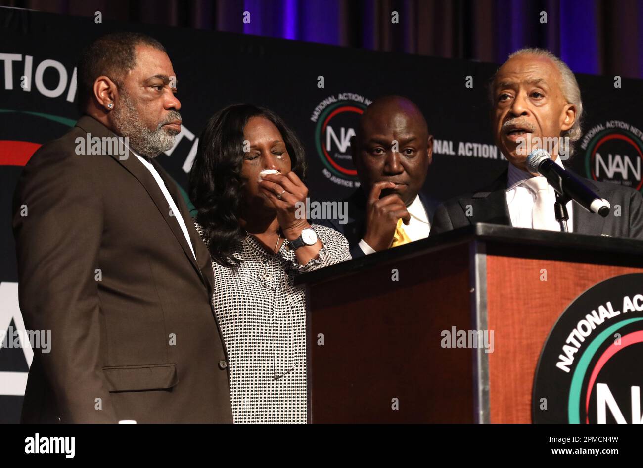 April 12, 2023, New York City, New York, USA RODNEY WELLS, stepfather