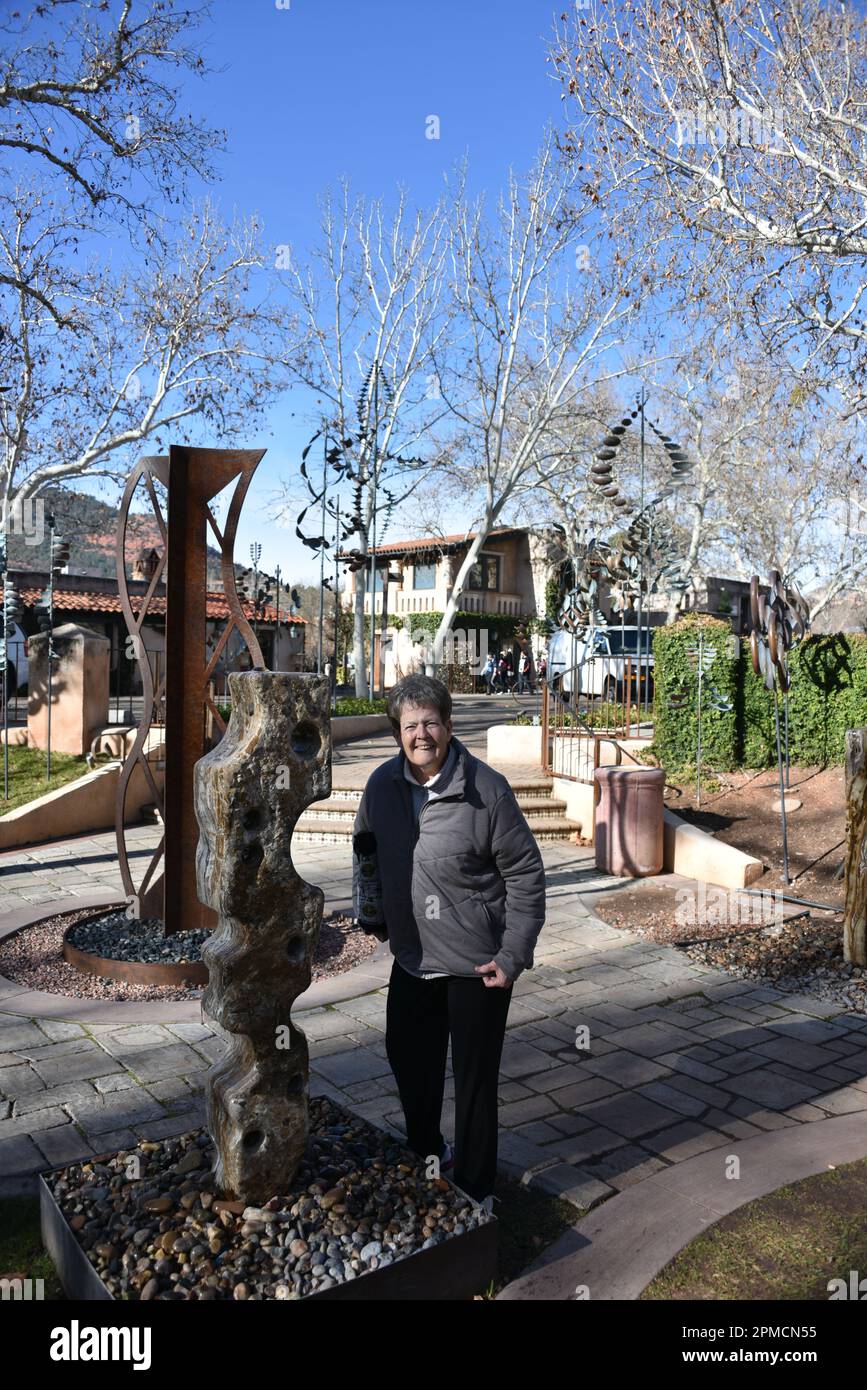 Sedona, Arizona. U.S.A. 1/13/2023. Tlaquepaque Arts & Shopping Village