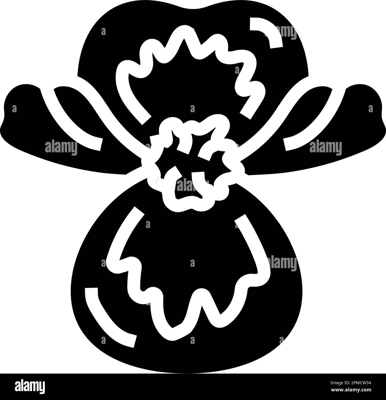 begonia flower spring glyph icon vector illustration Stock Vector