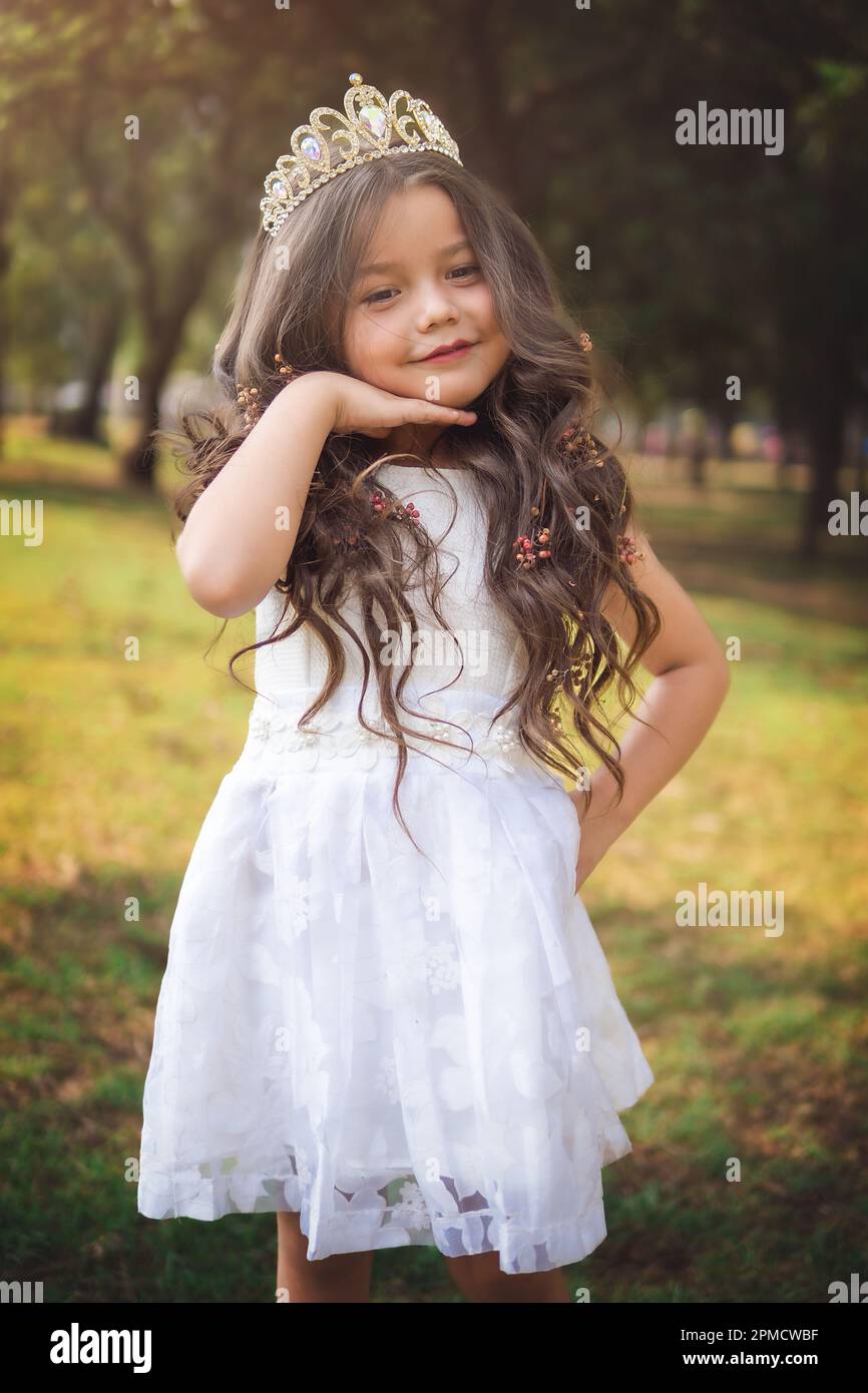 strapless open back dress Princess Dress Up Set for 3-6 Girls