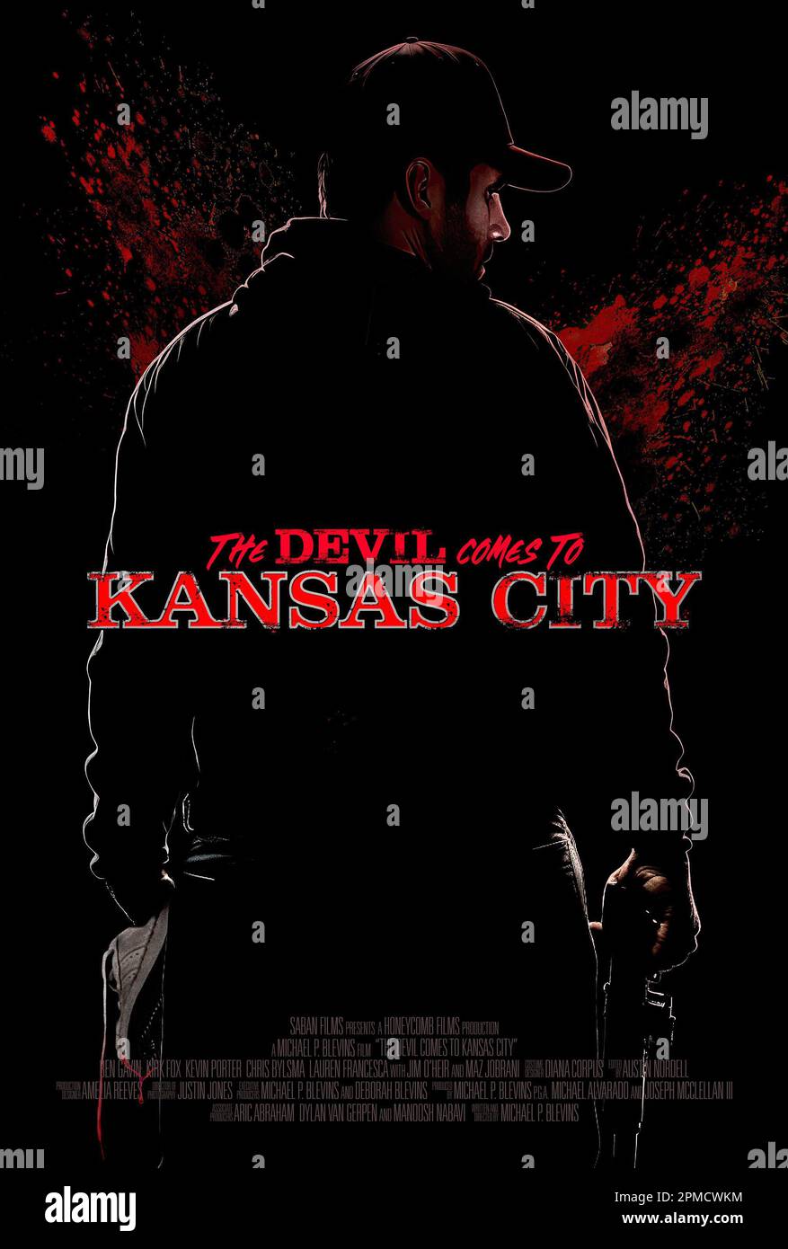 THE DEVIL COMES TO KANSAS CITY, poster, Ben Garvin, 2023. © Saban Films