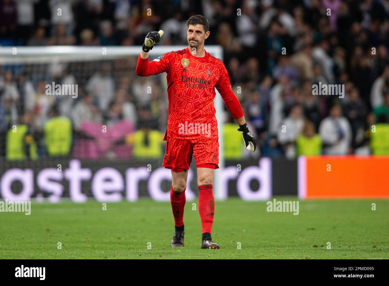 12th April 2023; Santiago Bernabeu Stadium, Madrid, Spain, Champions League Football, Quarter