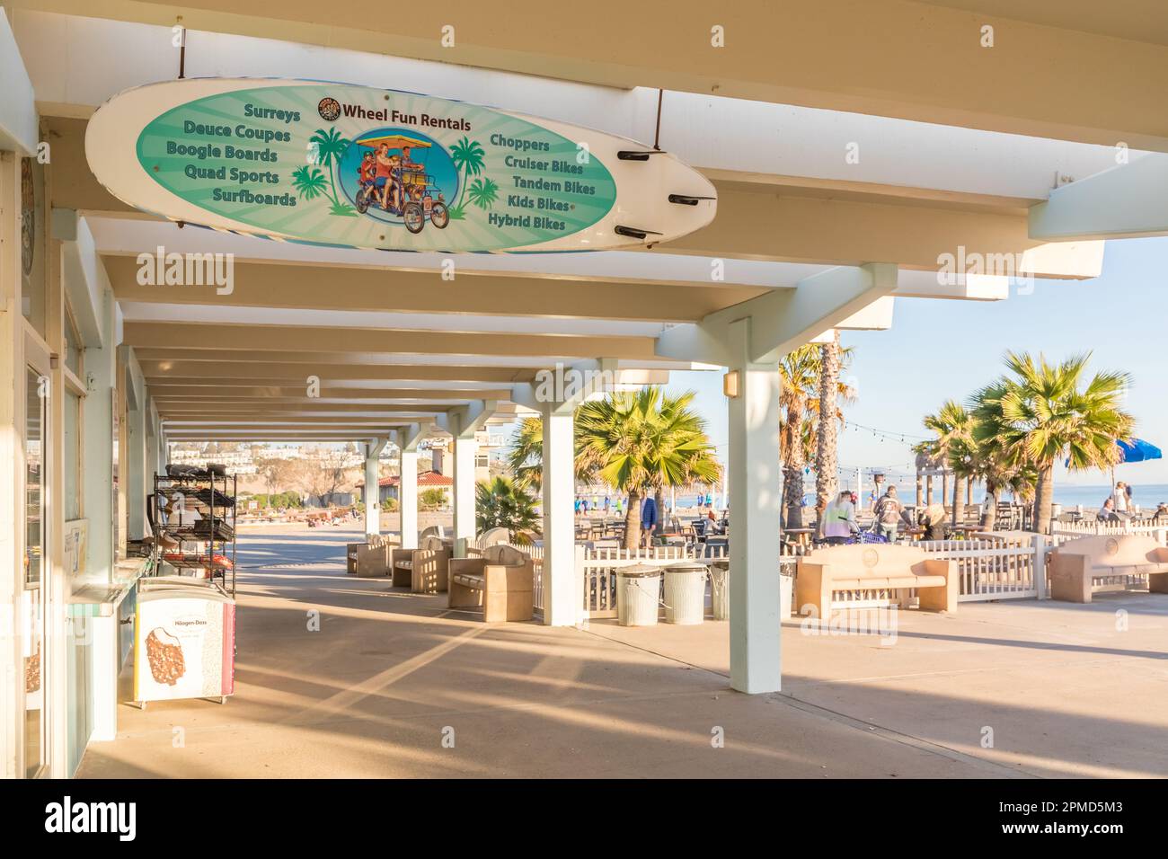 Beach Rentals at Doheny Beach in Dana Point Stock Photo Alamy