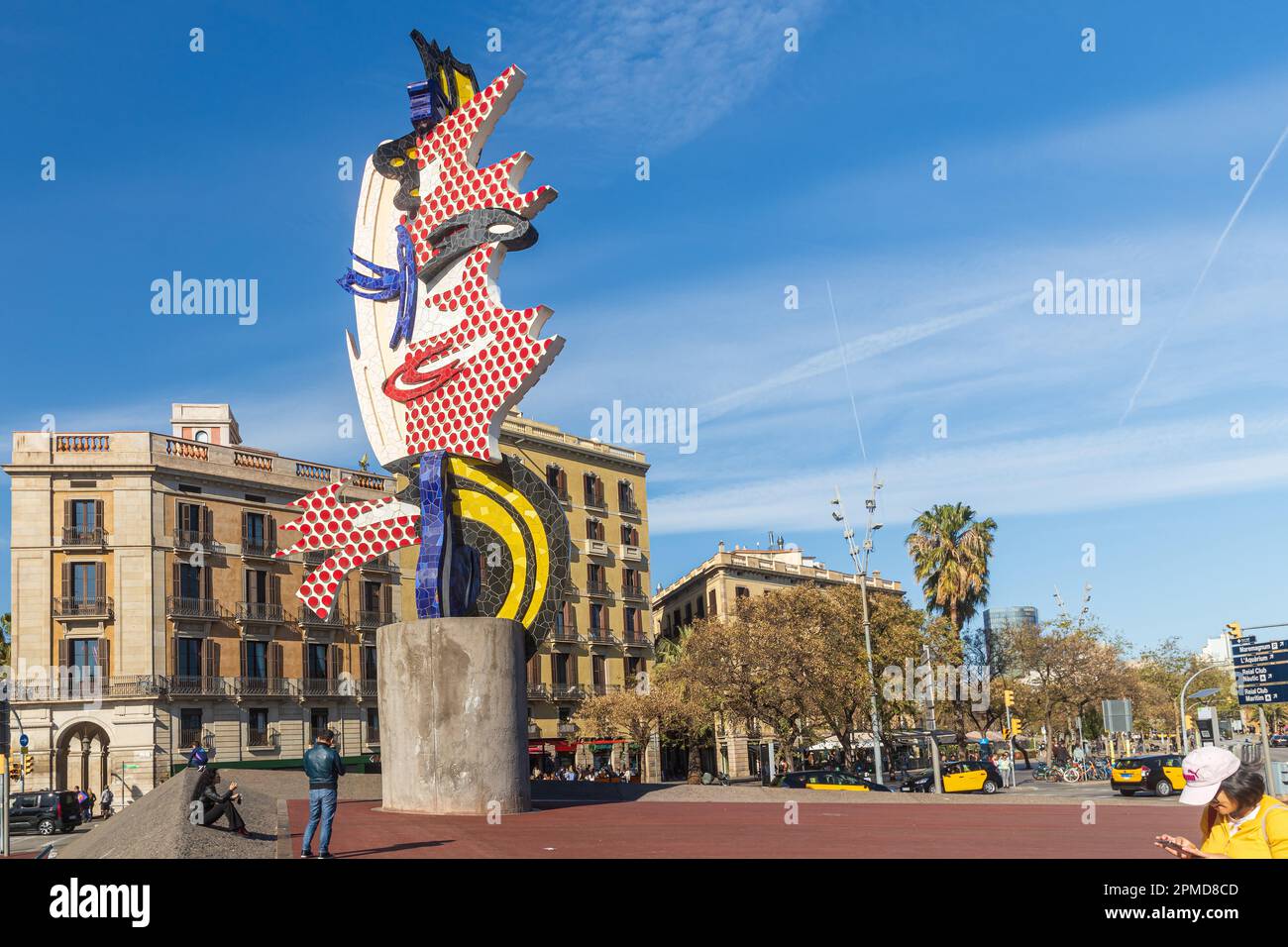 Barcelona, Spain - March 13, 2023: El Cap de Barcelona is a surrealist