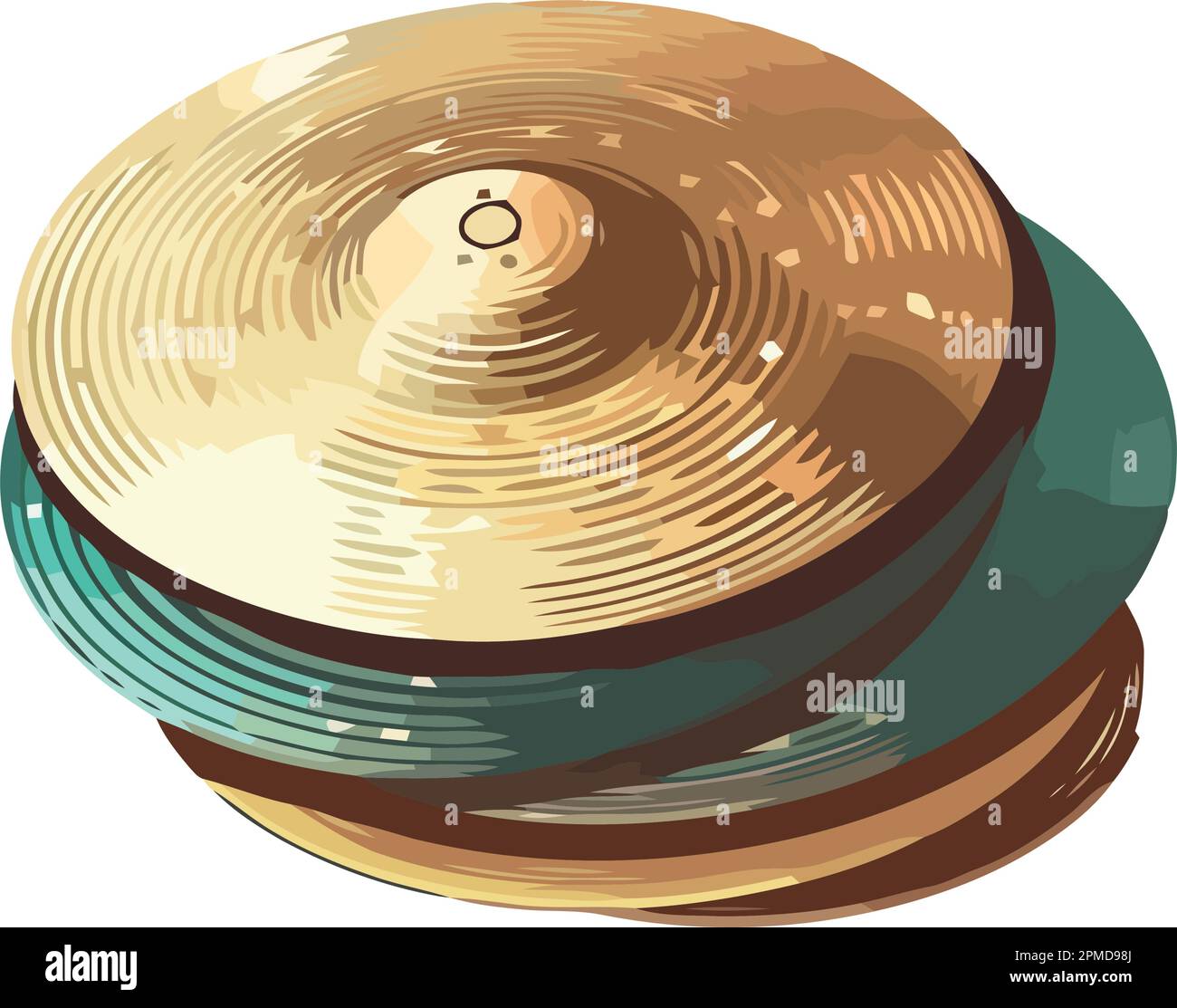 pile of drum cymbals instruments Stock Vector Image & Art Alamy