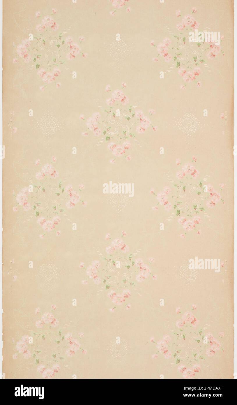 Ceiling Paper (USA); machineprinted paper, liquid mica; 83 x 49 cm (32