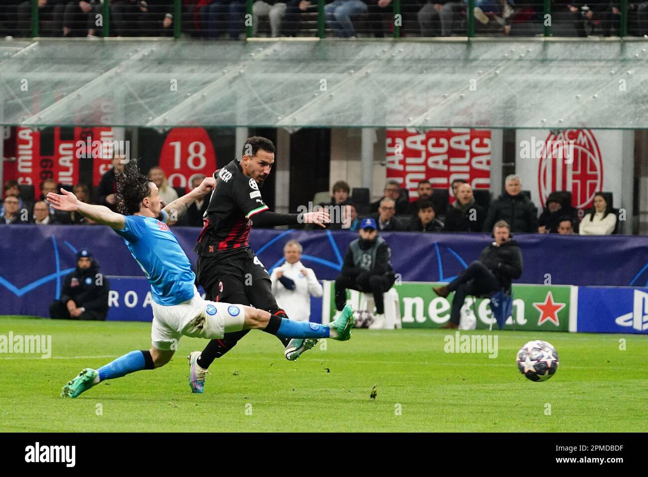 Ismael Bennacer (AC Milan) scores the goal of 10 during the UEFA