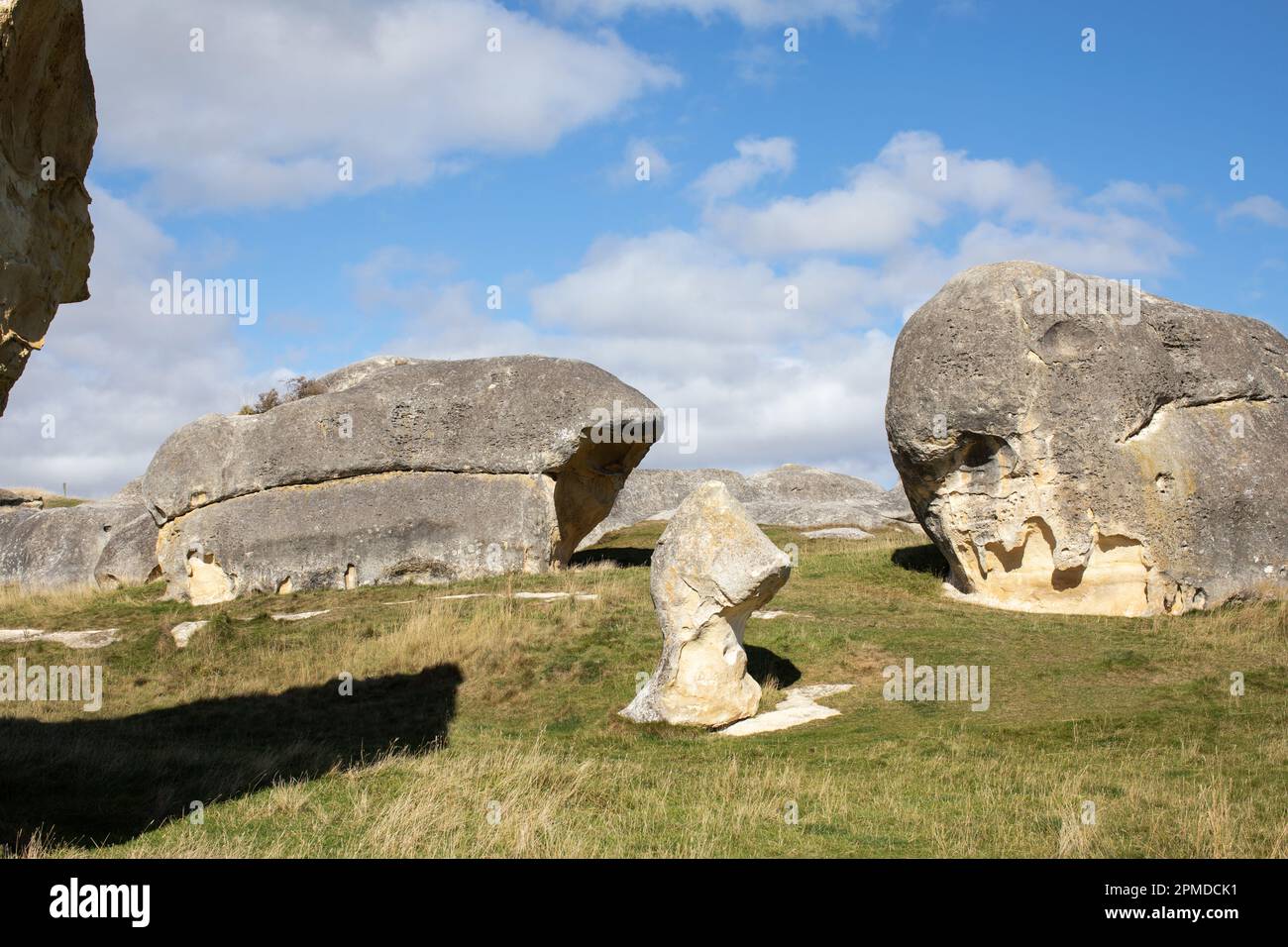 Elephant Rocks in North Otago, New Zealand. Tourist places. Natural ...