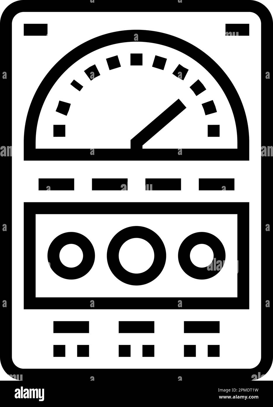 test equipment tool work line icon vector illustration Stock Vector