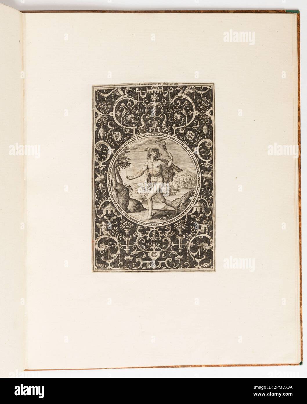 Print, Mercury, plate from a suite of 6 ornamental designs with the