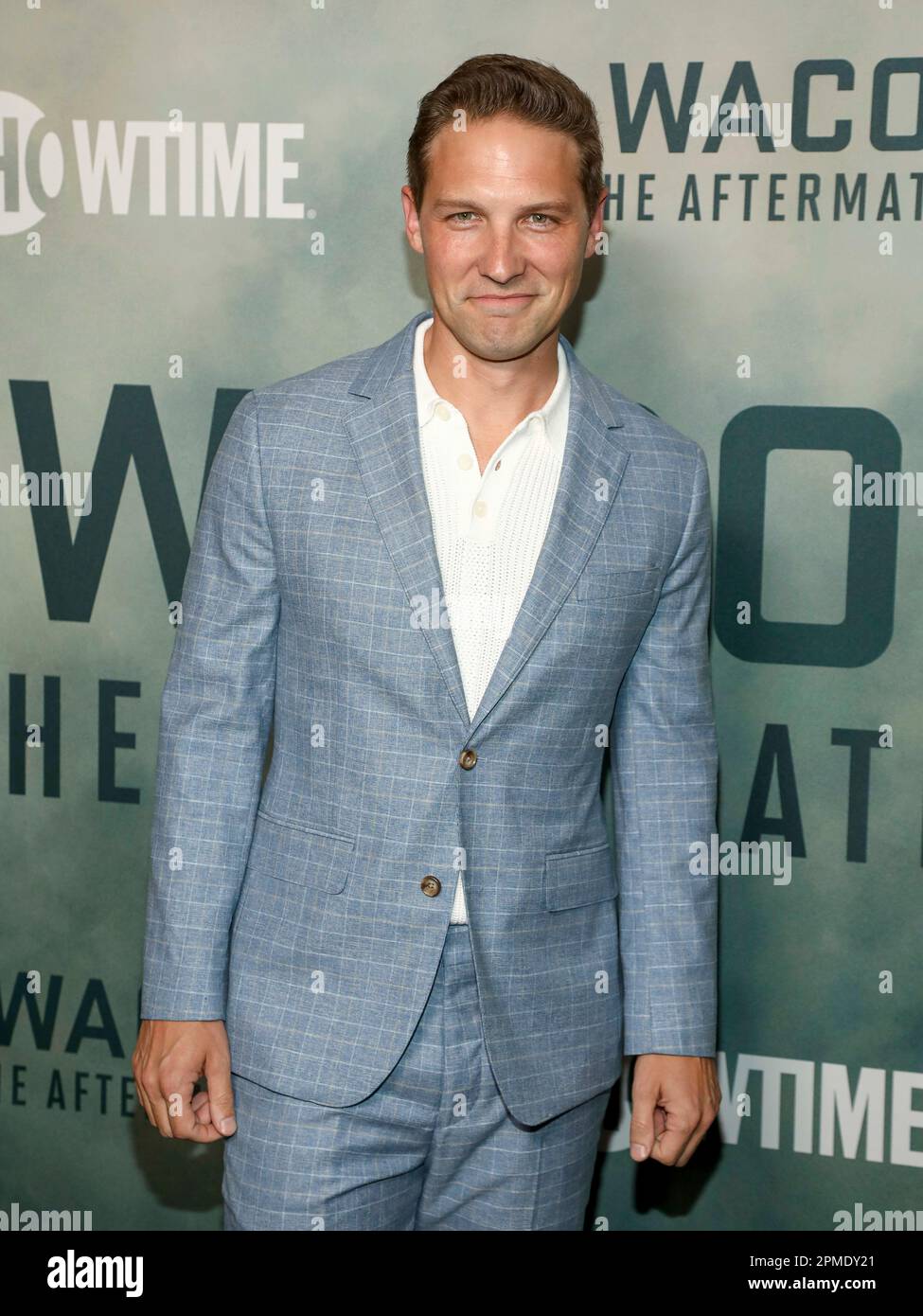 Actor Michael Cassidy attends the Showtime premiere of "Waco: The Aftermath" at the Crosby Street Hotel on Wednesday, April 12, 2023, in New York. (Photo by Andy Kropa/Invision/AP) Stock Photo