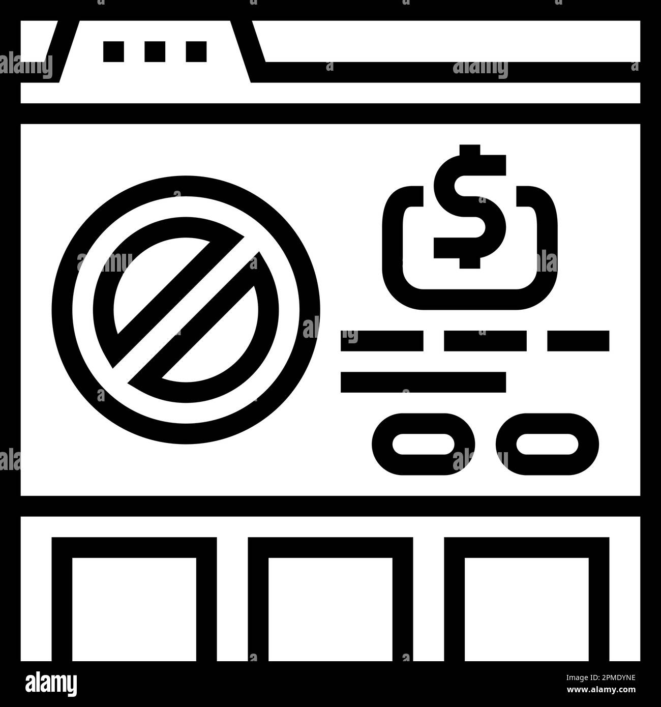 Subscription Cancellation Line Icon Vector Illustration Stock Vector subscription-cancellation-line-icon-vector-illustration-stock-vector