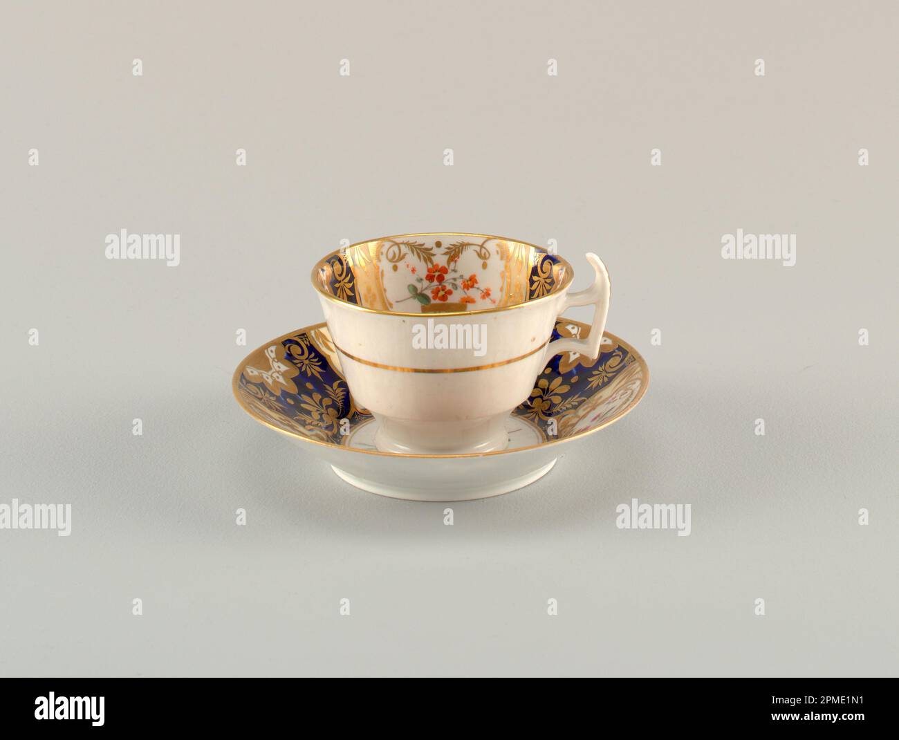 Cup and Saucer Cup And Saucer; Possibly by Spode Ceramic Works; hard