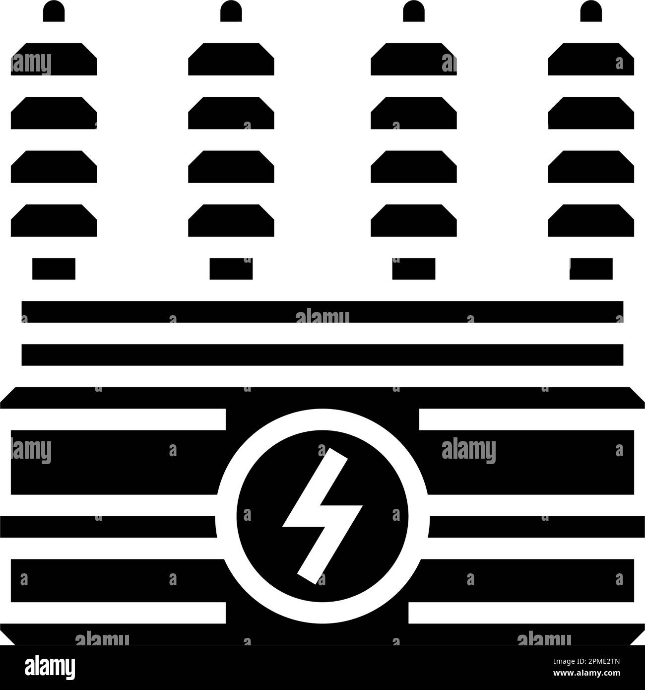 energy electricity glyph icon vector illustration Stock Vector Image ...