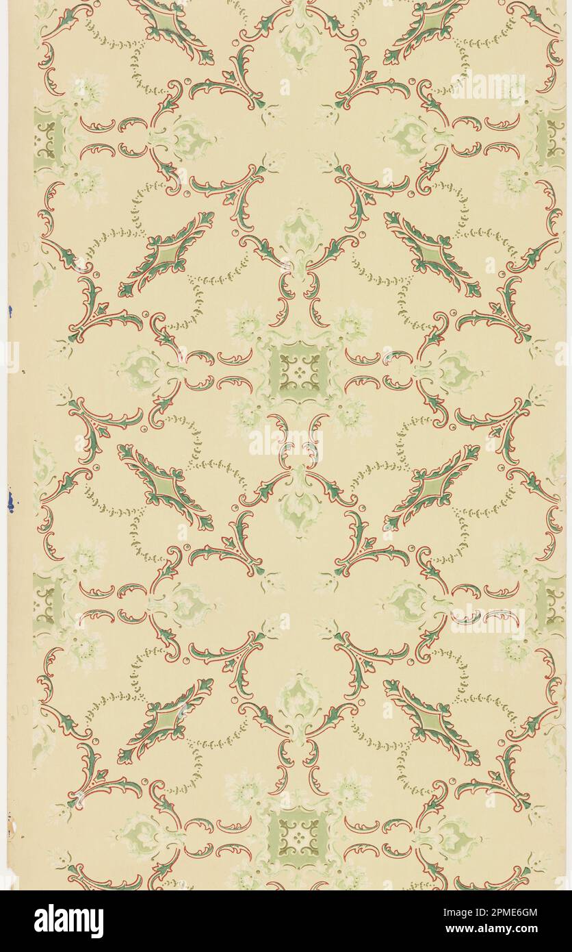 Ceiling Paper (USA); machineprinted paper, liquid mica; 80.5 x 47.5 cm