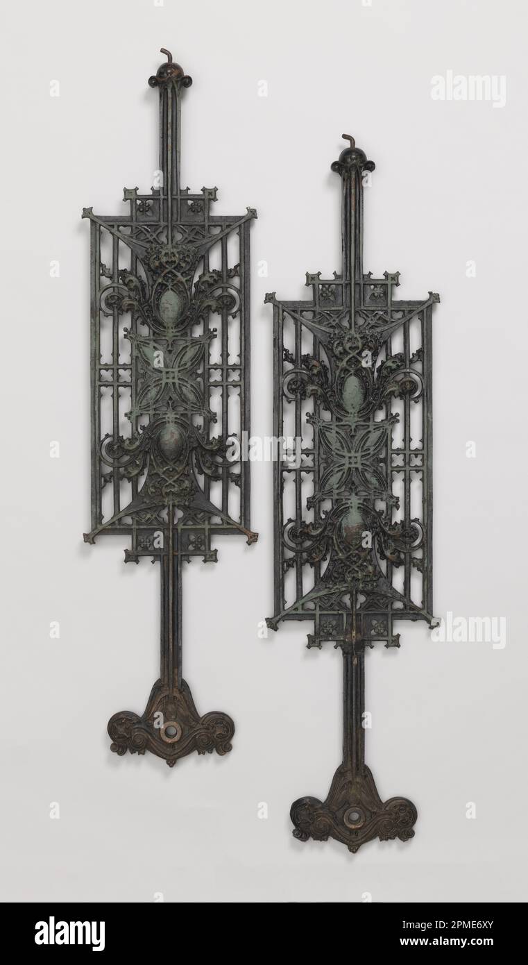 Schlesinger and Mayer Department Store Balustrade Panels; Designed by Louis Henry Sullivan (American, 1856–1924); Manufactured by Winslow Brothers Company (United States); USA; cast iron Stock Photo
