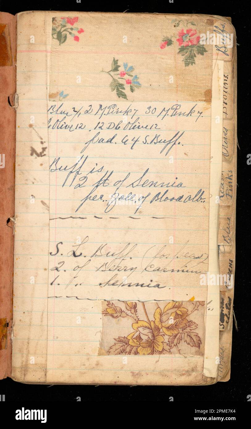 Printer's Sample Book (USA); Manufactured by Cocheco Print Works ...