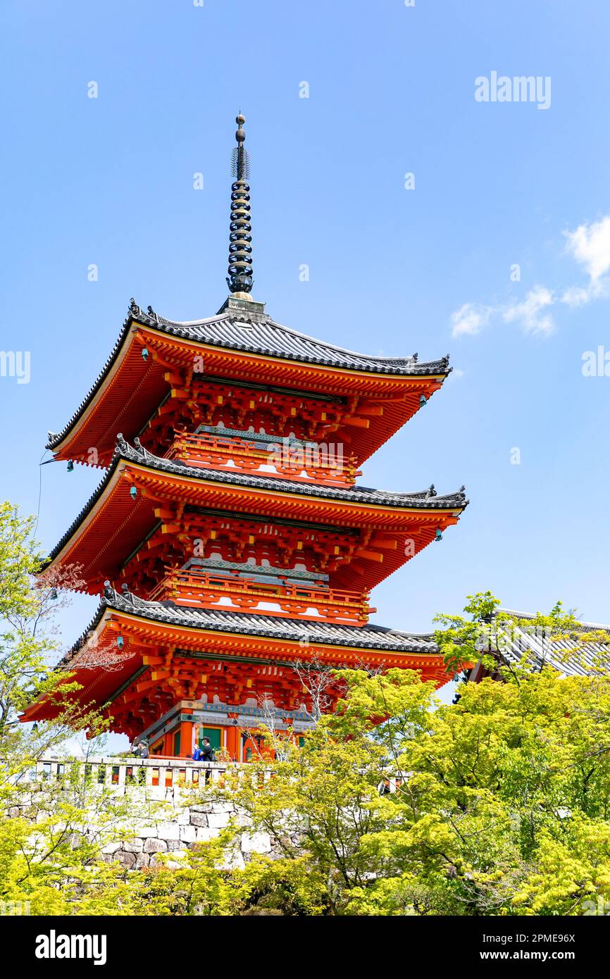 Kyoto Japan, Kiyomizu dera buddhist temple in eastern Kyoto and Koyasu